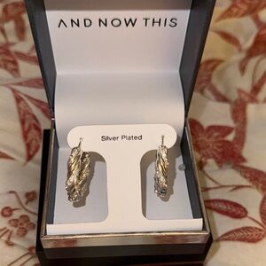And Now This Twisted Silver Plated Earrings